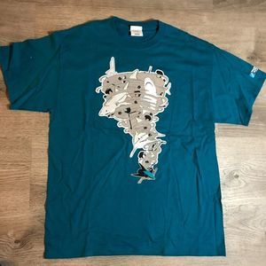 NHL San Jose Sharks Tornado Tee Size Large Mens Unisex T-Shirt